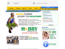 Tablet Screenshot of hobbypromoclub.com